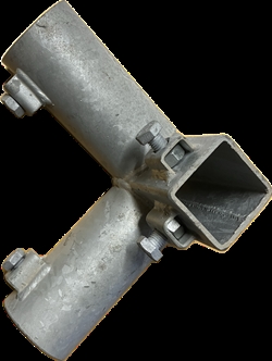 Halterung Liegebügel Doppelreihe 2" auf 1½" Rohr