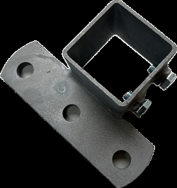 Hubbeschlag mit 3-Loch-Front für 70x70 mm Pfosten. 
