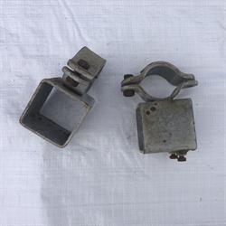 Gebrauchte Hebebeschläge 70 x 70 für 2 Rohre
