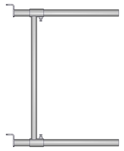 Verlängerungsteil für Fressgitter, Länge: 75 cm. (Jourdain)