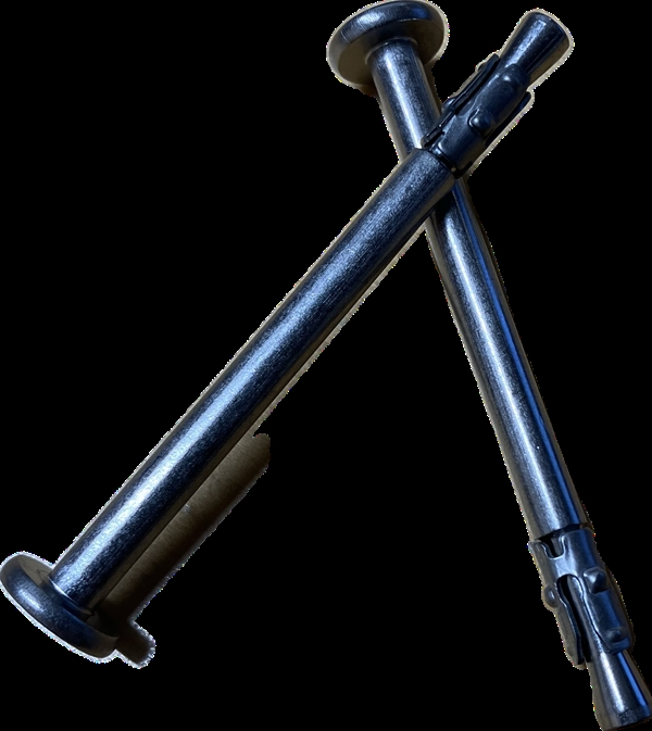 Edelstahlnagel 80x6x14 mm für Matratze. (Bohrung Ø 6 mm.)